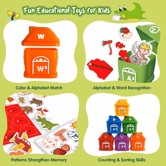 Toddler Learning Flash Card Set - Educational Toys for Kids