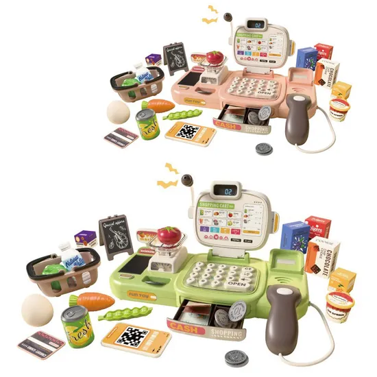 Funny Super Market Cash Register Toys Pretend Play Toys for Children′ S Gift Toys